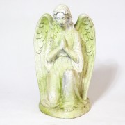 Sablo - Angel of Gracious Protection Fiber Stone Indoor/Outdoor Garden Statue