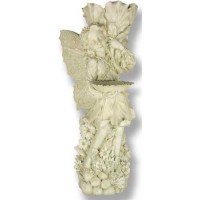 Fiberglass Resin Outdoor Fairy w/Tray Fiberglass Resin Outdoor Statue