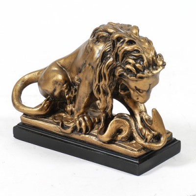 Lion Devouring Serpent - Fiberglass - Indoor/Outdoor Statue -  - HT214