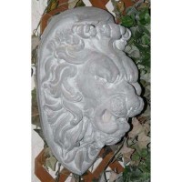Lion Head From Commo 22in. Fiberglass Resin Indoor/Outdoor Garden