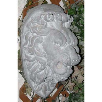 Lion Head From Commo 22in. Fiberglass Indoor/Outdoor Garden -  - F8252