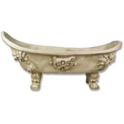 Victorian Bathtub 27in. Fiberglass Resin Indoor/Outdoor Garden Statue -  - F7919