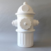 City Fire Hydrant 23in. High Fiberglass Resin Indoor/Outdoor Garden