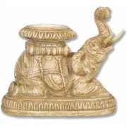 Elephant Roaring Candleholder - Fiberglass Resin - Outdoor Statue