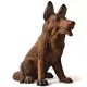 Little German Shepherd - Fiber Stone Resin - Indoor/Outdoor Statue -  - FS8617