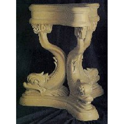 Dolphin Table 29in. - Fiberglass - Indoor/Outdoor Garden Statue -  - F4550