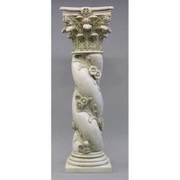Twisted Rose Stand Pedestal Statue Display Base/Riser 48in. Lightweight Lightweight Fiberglass Resin