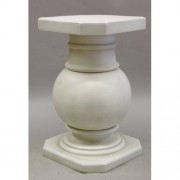 Ball Pediment Stand Pedestal Statue Display Base/Riser 28.5in. - Lightweight Fiberglass Resin