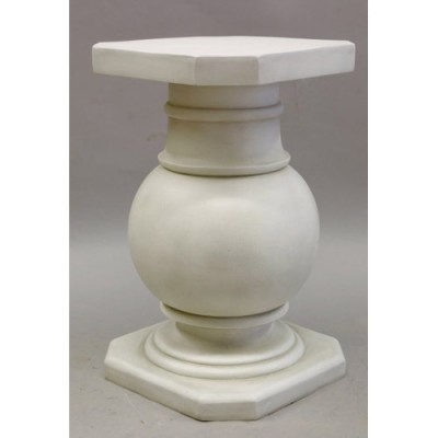 Ball Pediment Riser Stand Pedestal Statue Base 28.5in. - Fiberglass -  - F6842