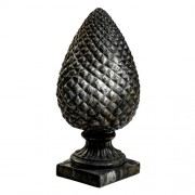 Pineapple Finial Of Old 32in. Fiberglass Resin Indoor/Outdoor Statue