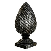 Pineapple Finial Of Old 32in. Fiberglass Resin Indoor/Outdoor Statue