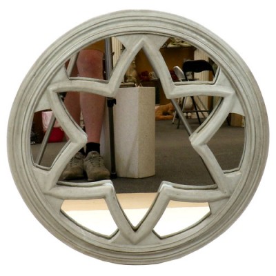 Barn Star Mirror Fiber Stone Resin Indoor/Outdoor Statuary - - FS8698 Barn Star Mirror Fiber Stone Resin Indoor/Outdoor Statuary - - FS8698
