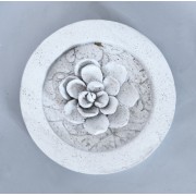 Magnolia Round Fiberglass Resin Indoor/Outdoor Statue/Sculpture