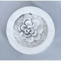 Magnolia Round Fiberglass Resin Indoor/Outdoor Statue/Sculpture