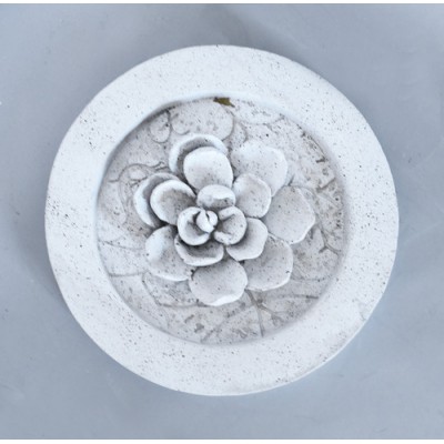 Magnolia Round Fiber Stone Resin Indoor/Outdoor Statue/Sculpture -  - FS9132