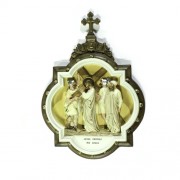 Wall Plaque Stations of the Cross #2 Full Color - Lightweight Fiberglass Resin