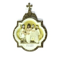Wall Plaque Stations of the Cross #10 Color - Lightweight Fiberglass Resin