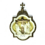 Wall Plaque Stations of the Cross #12 Color - Lightweight Fiberglass Resin