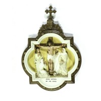Wall Plaque Stations of the Cross #12 Color - Lightweight Fiberglass Resin