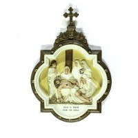 Wall Plaque Stations of the Crosss #13 Color - Lightweight Fiberglass Resin