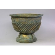 Eastern Oxidized Planter Fiberglass Resin Indoor/Outdoor Garden / Patio