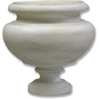 Valentino Urn 26in. - Fiberglass Resin - Indoor/Outdoor Garden / Patio Statue