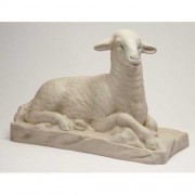 Sheep Right 17in. - Lightweight Fiberglass Resin - Indoor/Outdoor Church Statuary
