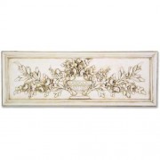 Rose Urn Relief Fiberglass Resin Indoor/Outdoor Garden / Patio