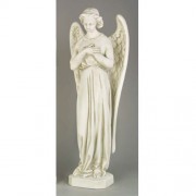 Angel In Cari Crossed 40" - Fiberglass Resin Indoor/Outdoor Garden Statue Angel In Cari Crossed 40" - Fiberglass Resin Indoor/Outdoor Garden Statue