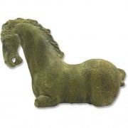 Horse Remnant 13"H Fiber Stone Indoor/Outdoor Garden Statue