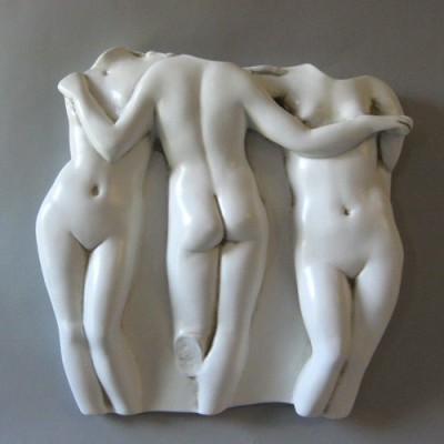 Three Graces Frieze 15in. - Fiberglass - Indoor/Outdoor Statue - - F68903 Three Graces Frieze 15in. - Fiberglass - Indoor/Outdoor Statue - - F68903