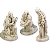 Three Kings Lightweight Fiberglass Resin Indoor/Outdoor Church Statuary/Sculpture