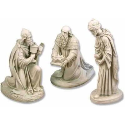 Three Kings Fiberglass Indoor/Outdoor Garden Statue/Sculpture -  - F7162