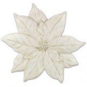 Poinsettia Plaque 25in. Lightweight Fiberglass Resin Indoor/Outdoor Garden