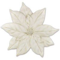 Poinsettia Plaque 25in. Lightweight Fiberglass Resin Indoor/Outdoor Garden