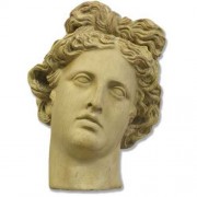 Apollo Antiquity Head 10in. High - Fiberglass Resin - Outdoor Statue