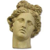 Apollo Antiquity Head 10in. High - Fiberglass Resin - Outdoor Statue