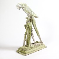 Maccau Long Tail Fiberglass Resin Indoor/Outdoor Garden Statue