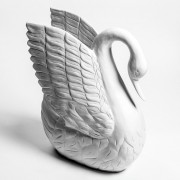 Swan From Wood Carving - Fiberglass Resin - Indoor/Outdoor Statue Swan From Wood Carving - Fiberglass Resin - Indoor/Outdoor Statue