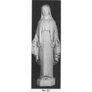 Our Lady Of Grace 42in. Lightweight Fiberglass Resin Indoor/Outdoor Church Statuary