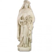Saint Rose 53 Inch Lightweight Fiberglass Resin Indoor/Outdoor Statue/Sculpture