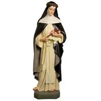 Saint Rose 53in. - Lightweight Fiberglass Resin - Indoor/Outdoor Statue/Sculpture