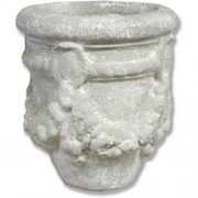 Della Robbia Planter Garden / Patio /Vase 5in. - Fiberglass Resin - Outdoor
