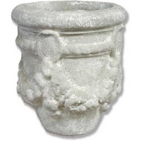 Della Robbia Planter Garden / Patio /Vase 5in. - Fiberglass Resin - Outdoor