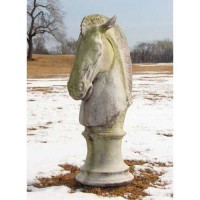 Horse's Head - Fiberglass Resin - Indoor/Outdoor Statue/Sculpture