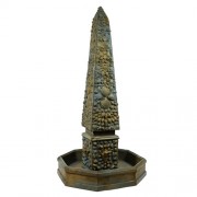 Venetian fountain Fiber Stone Indoor/Outdoor Garden Statue