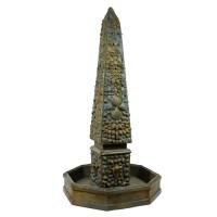 Venetian fountain Fiber Stone Indoor/Outdoor Garden Statue