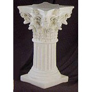 Corinthian Column Fiber Stone Indoor/Outdoor Garden Statue