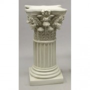Corinthian Column Fiber Stone Indoor/Outdoor Garden Statue