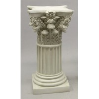 Corinthian Column Fiber Stone Indoor/Outdoor Garden Statue